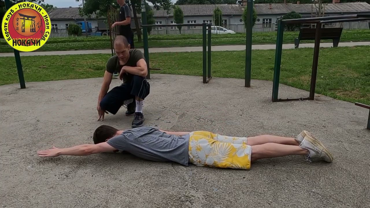 Basic Personal Training Outdoors - Correct Technique and Movement Control | Karate NOKAČI