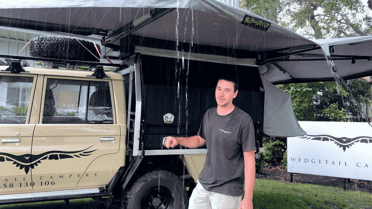 Hawk in the rain. Is this camper for dry weather only?