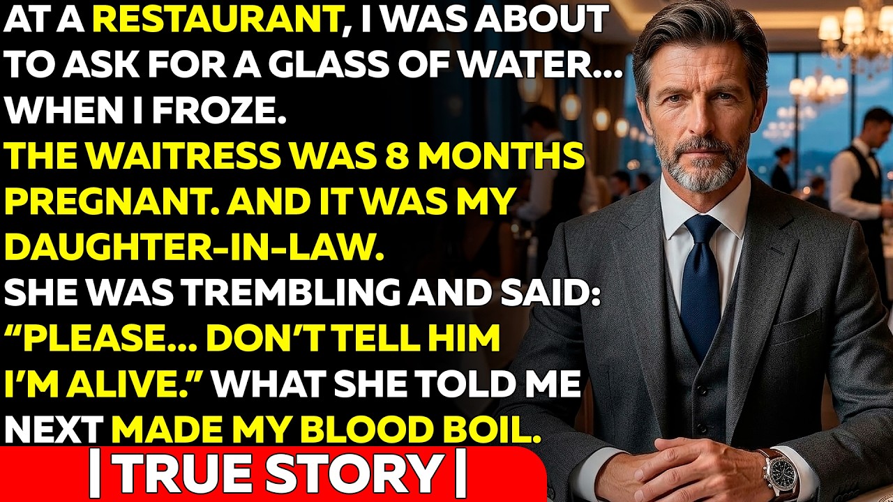 I Froze When I Saw My 8-Month Pregnant Daughter-In-Law Working As a Waitress