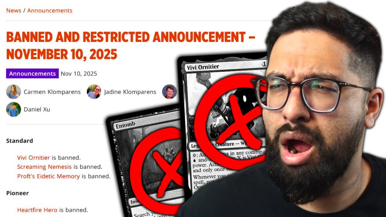 Vivi Banned In Standard, Modern Untouched, & Pioneer Is Forgetten | November 10, 2025 B&R Discussion
