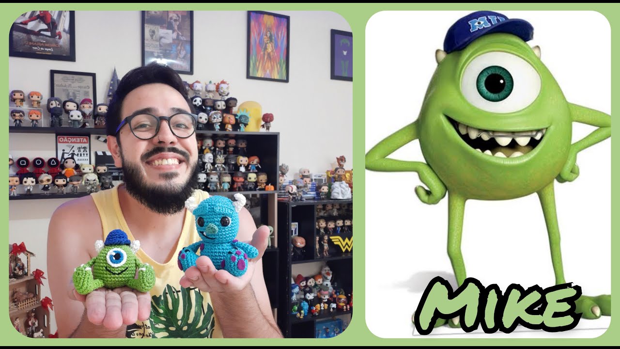Mike Wazowski Amigurumi Monstros S.A. (Aula Completa) #tiagoamigurumi #amigurumi #criche