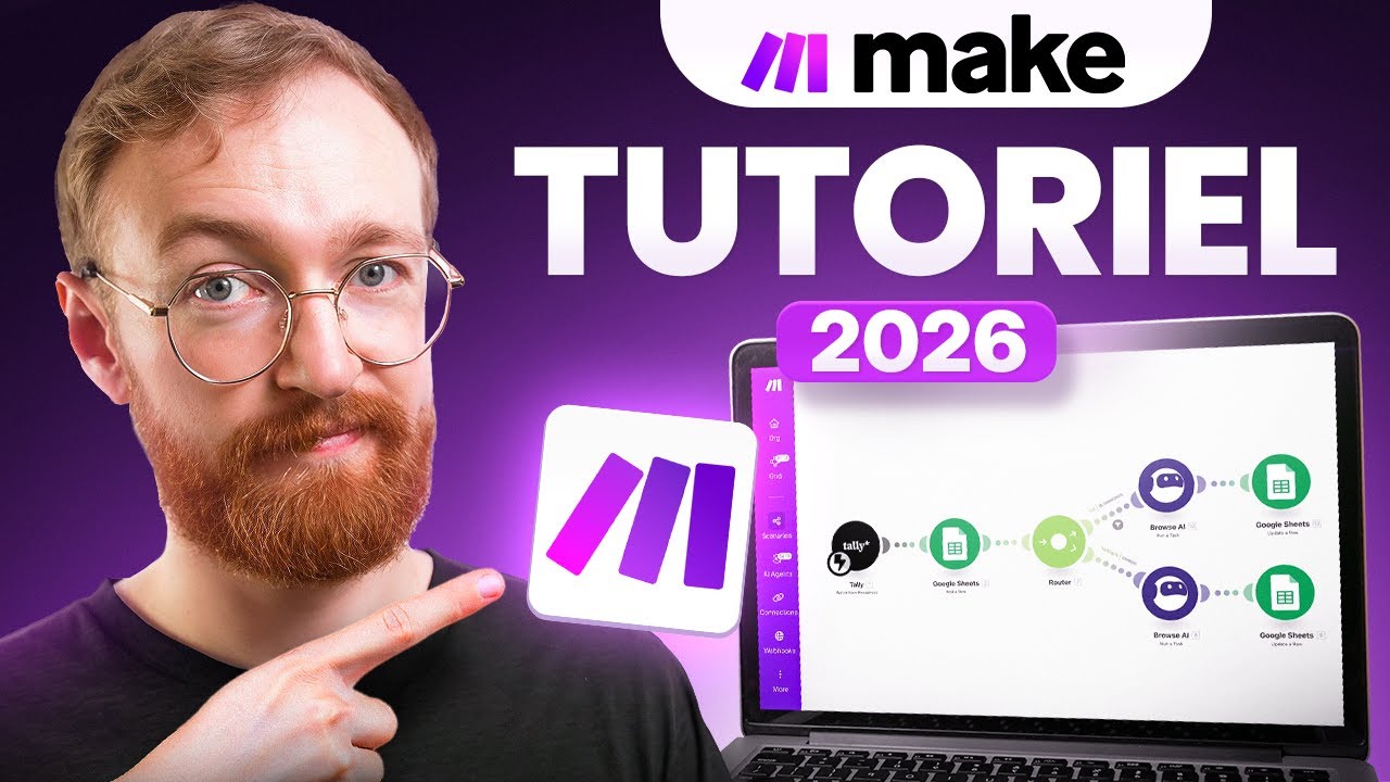 Tutoriel Make.com pour Débutants 2026 (Guide Complet)