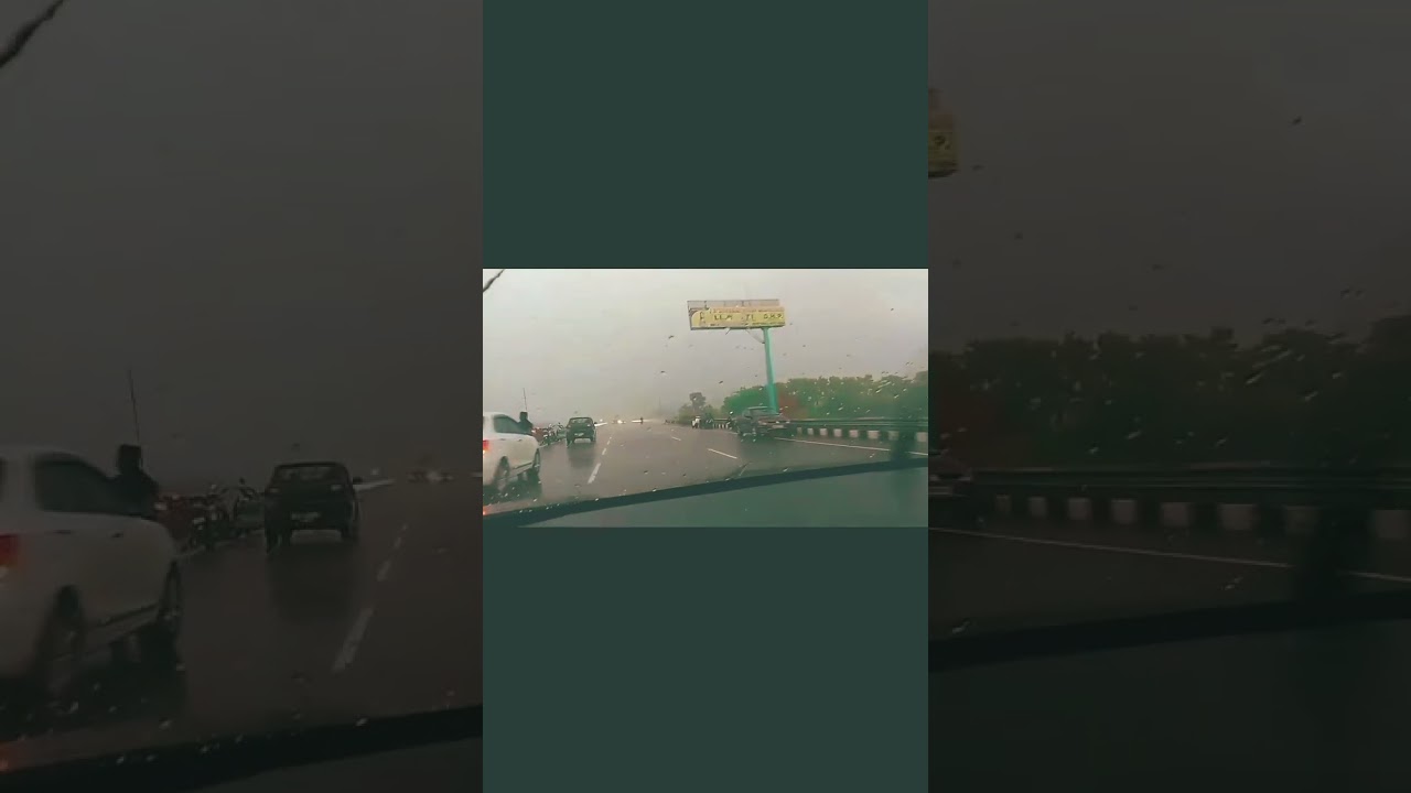 MooslaDhar Barish  KisanPath Lucknow #barish #drive #kisanpath #lucknowvibes #trending