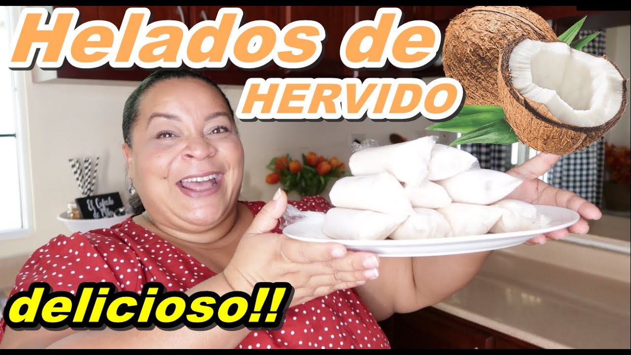 HELADOS DE COCO SUPER CREMOSOS/ BOLIS DE COCO