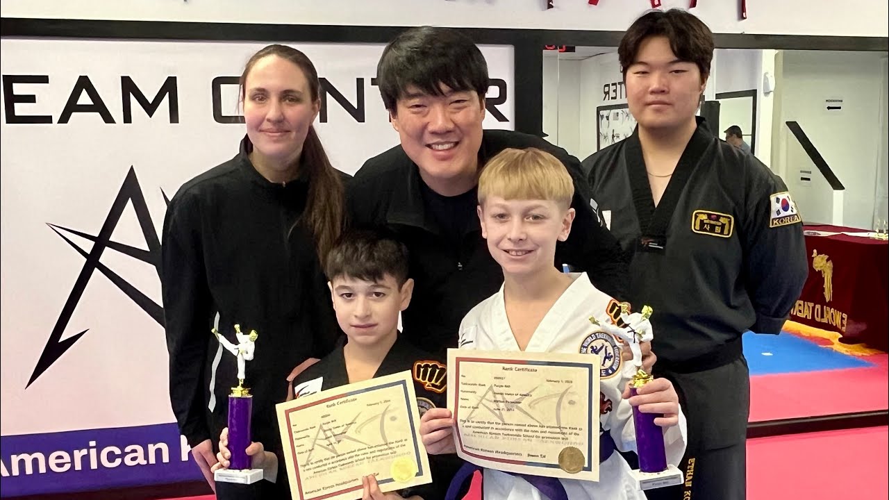 Nathan & Jonah Purple Belt Test 2/1/26
