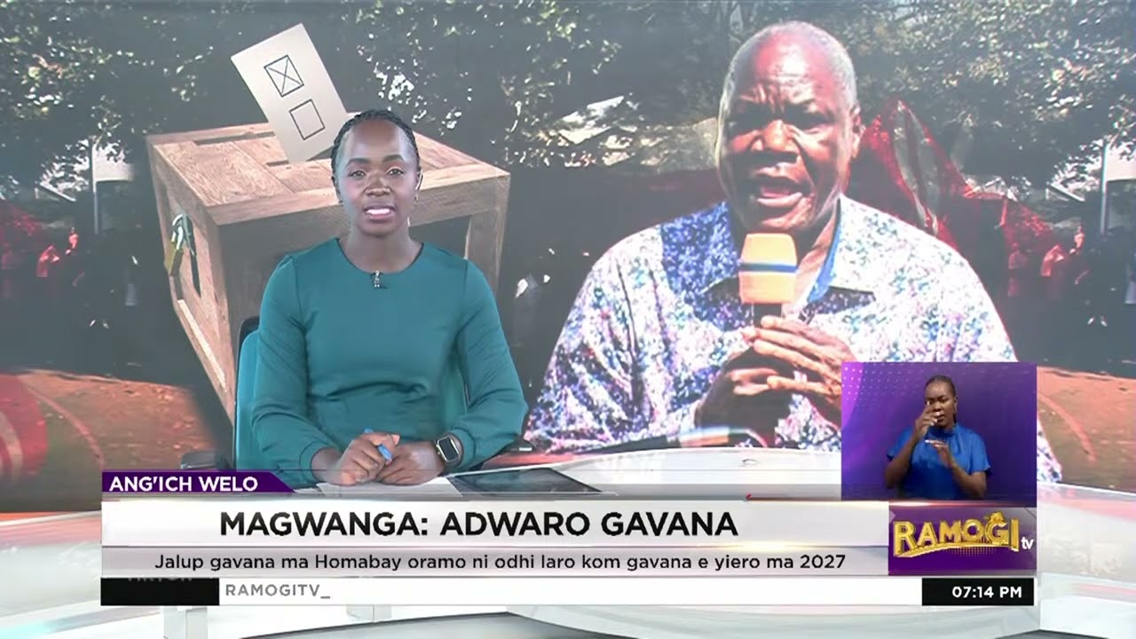 Oyugi Magwanga: Winjruok mara gi Gavana Wanga okethore, adhi menyora kore e debe 2027