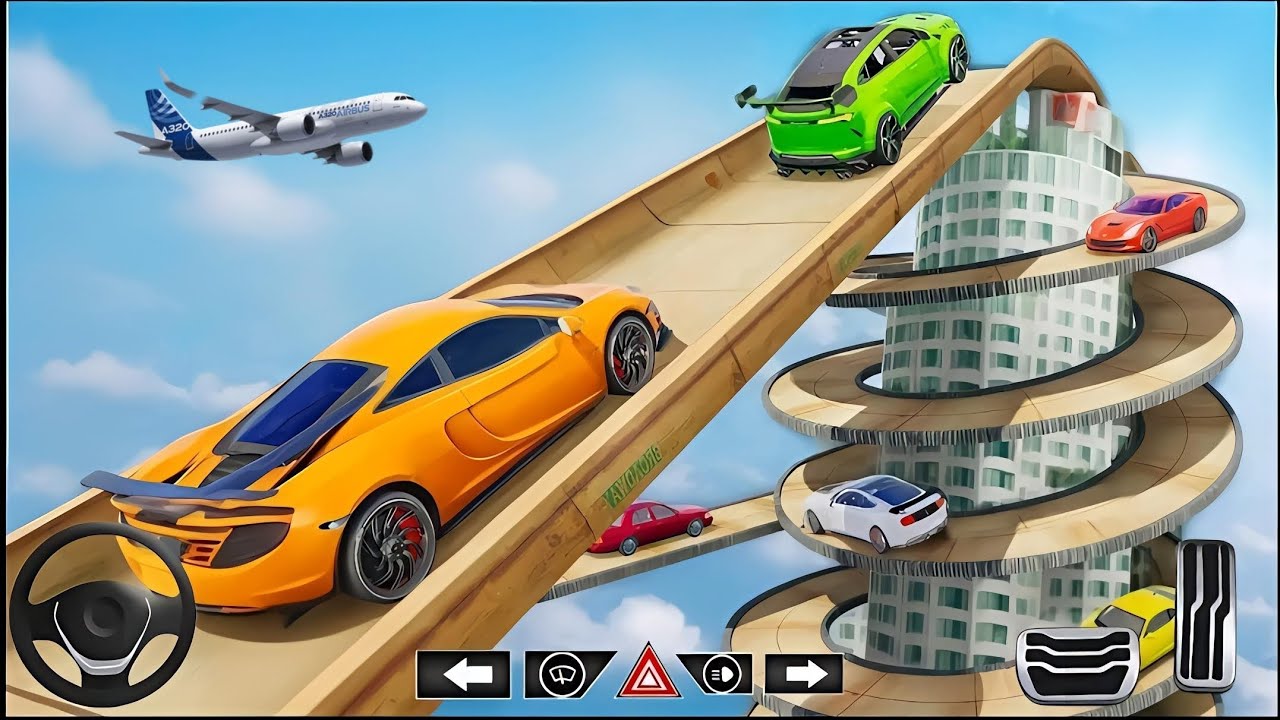 New (mega ramp car) superman car is drive impossible - 3D - android play.