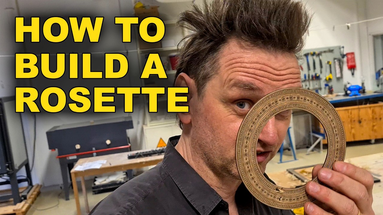 Classic Guitar Build - Making a Rosette from Scratch!