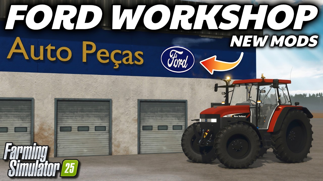 New Mods - Ford Workshop, New Holland TM, IH 50 Update, & More! | FS25