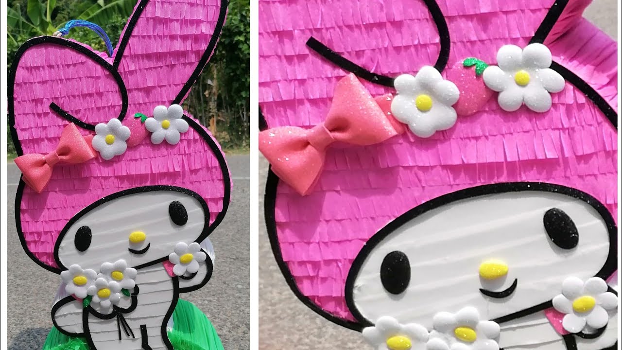 como hecer una piñata de My Melody