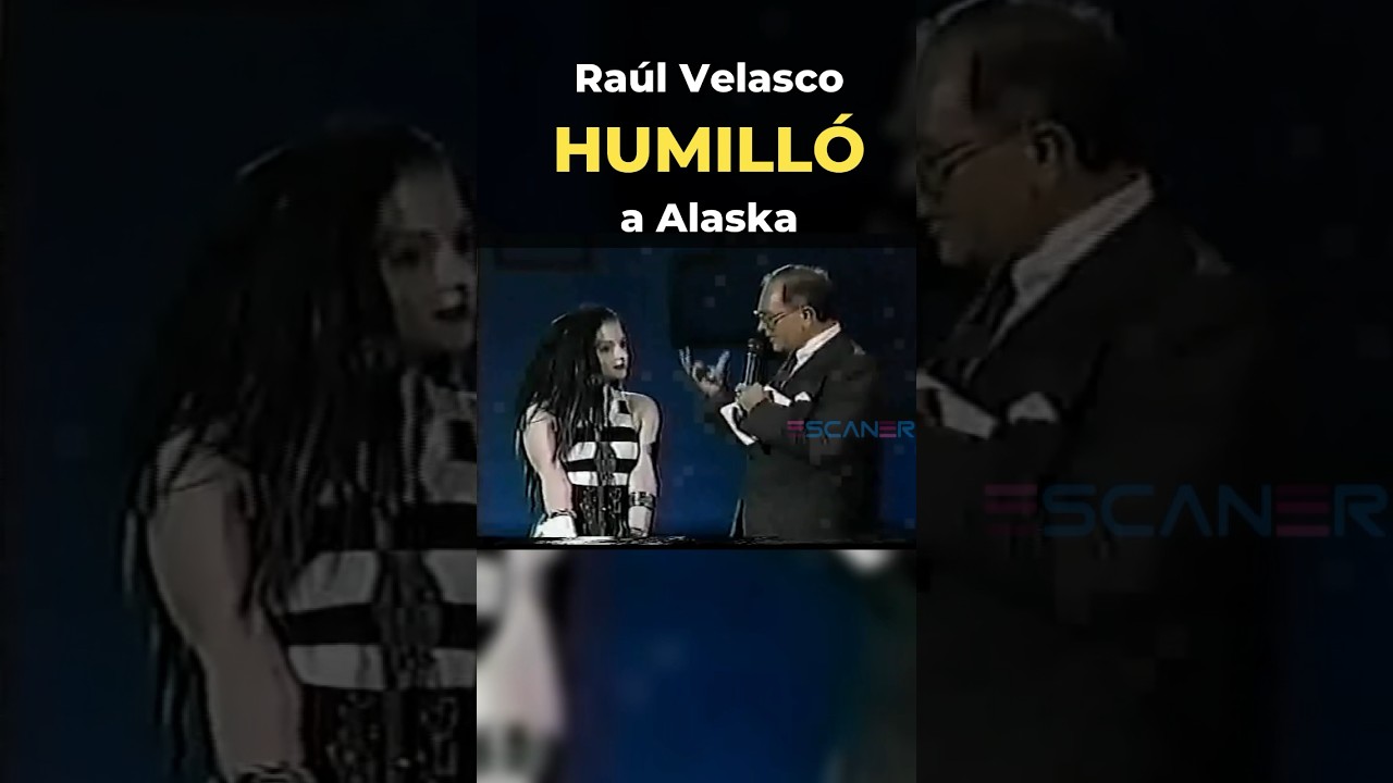 TE VISTES EXTRA&Ntilde;A as&iacute; le dijo Ra&uacute;l Velasco a Alaska y ella le dio una lecci&oacute;n