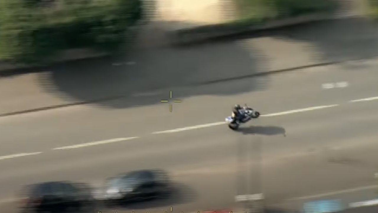 Motorcyclist hits speeds of over 100mph as Police Interceptors close in