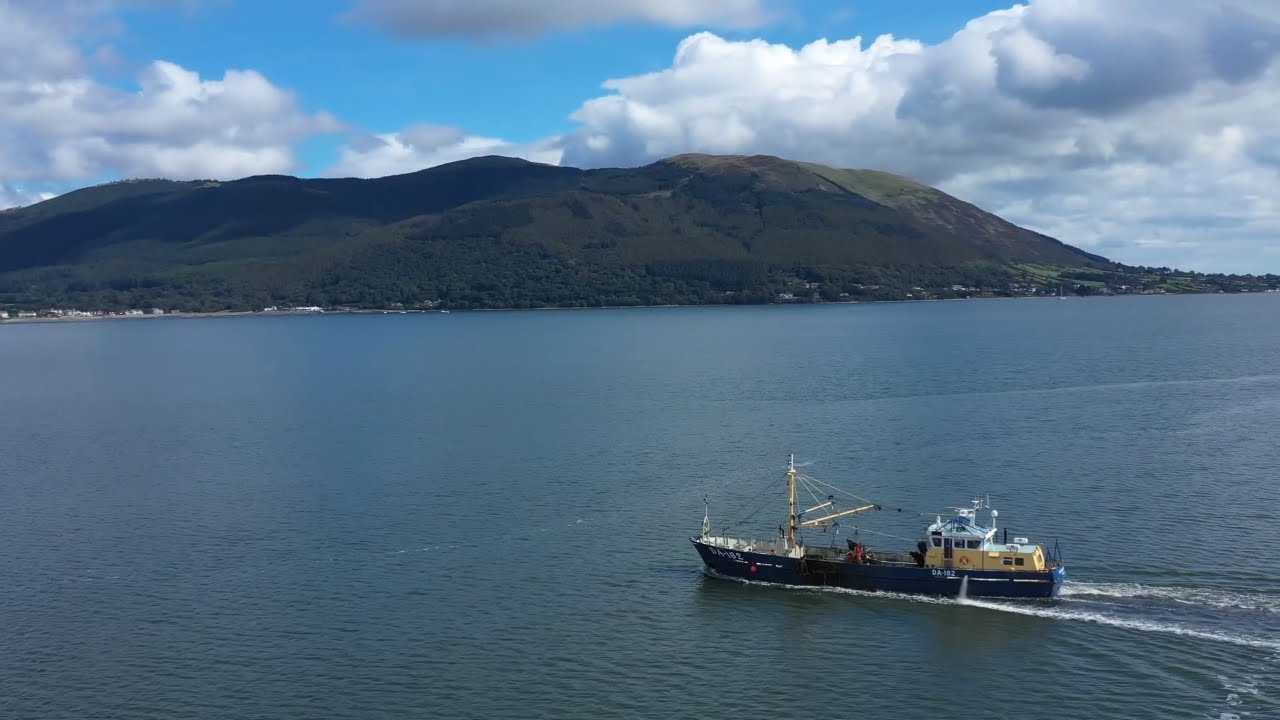 Carlingford Lough, Ireland. Warrenpoint, Northern Ireland. 4k Cinematic Drone Video.