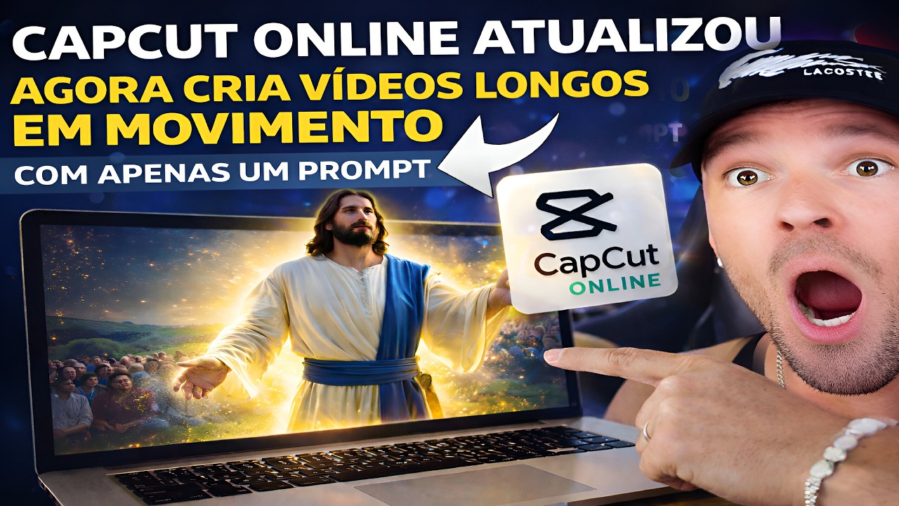 NOVA ATUALIZAÇÃO DO CAPCUT ONLINE: Agora Cria Vídeos LONGOS com Apenas 1 Prompt 🤯🔥