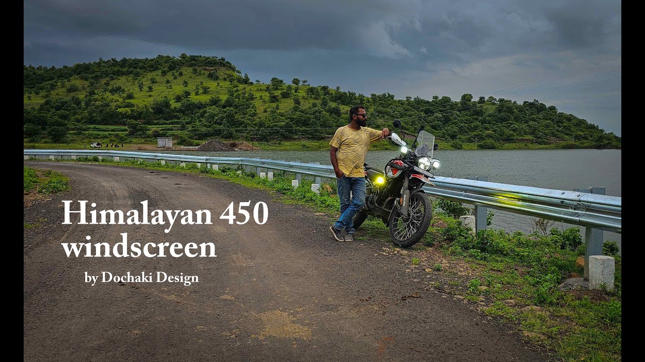 Himalayan450 Windscreen by Dochaki Design, Nice and sleek Perfect fit #himalayan450 #royalenfield