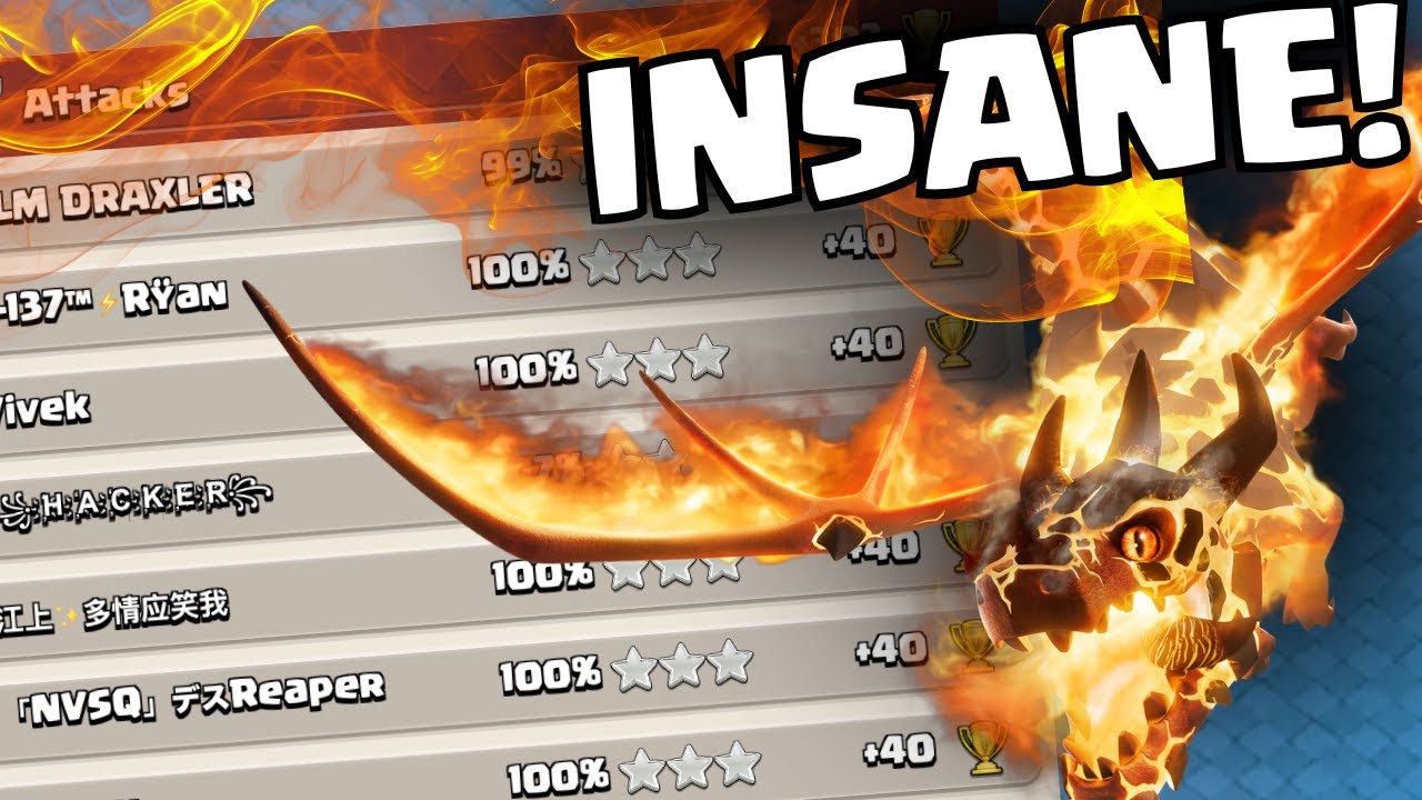 +303 with SUPER DRAGONS in Legend League! INSANE Army (Clash of Clans)