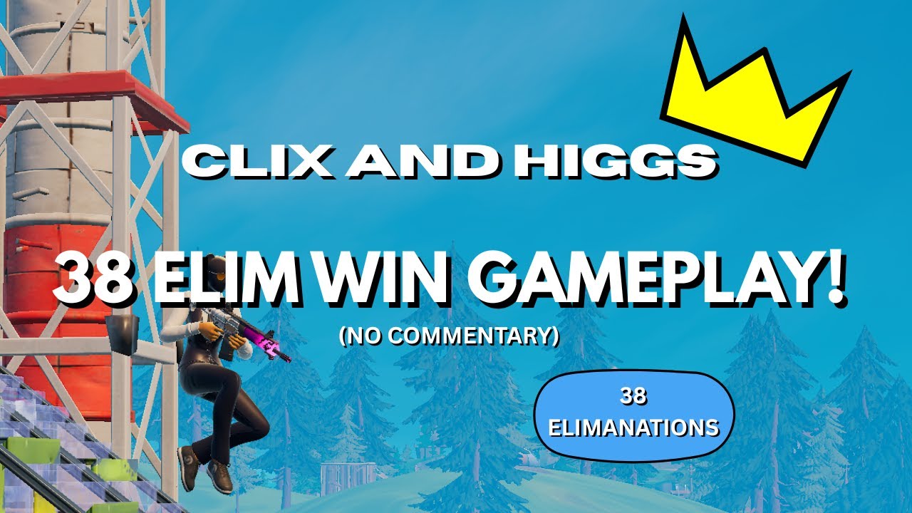 CLIX - 38 ELIM WIN | Reload Duos Victory Cup | NO COMMENTARY | High quality|