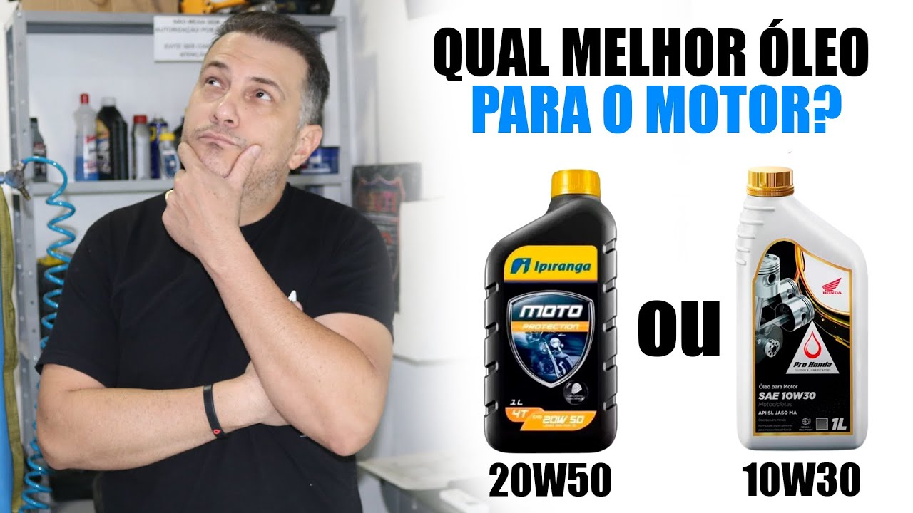 Qual melhor óleo para a Honda 160 ? 10W30 ou 20W50?