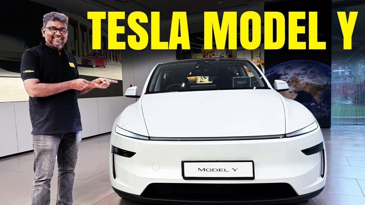 Tesla Model Y in India | First Look & Features | Birlas Parvai