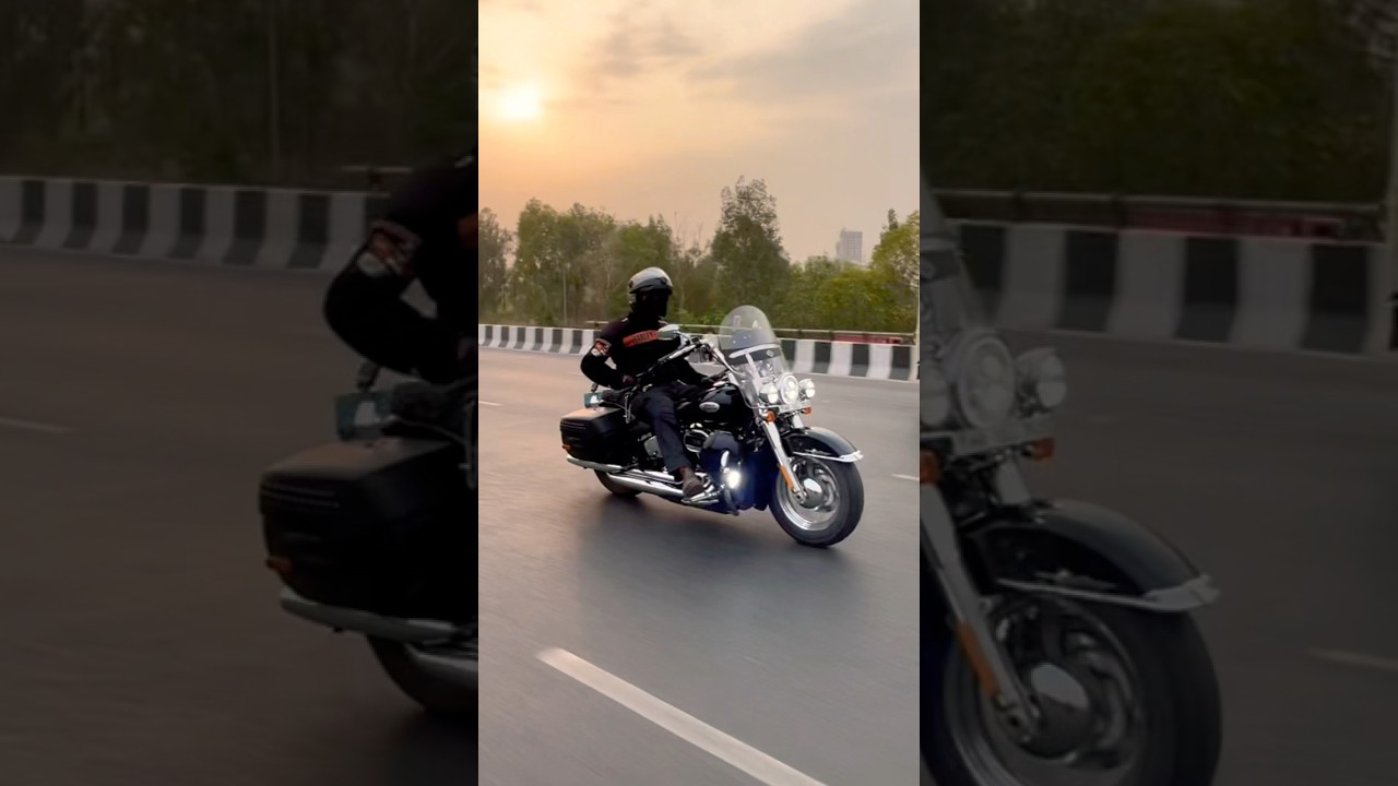 Harley Davidson heritage on highway #shorts