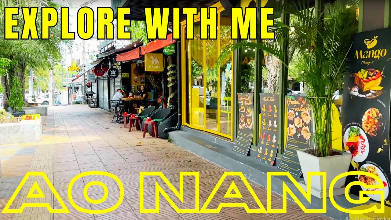 Walk and Explore - Ao Nang and Beach Sidewalk - Krabi Thailand
