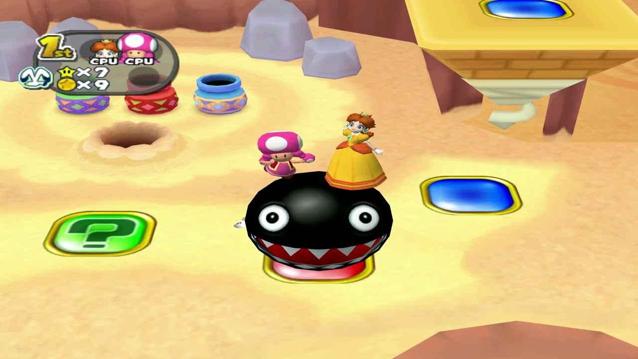 Pyramid Park - 8 Player Board Gameplay (Mario Party 7 Gamecube) 50 Turns Longplay
