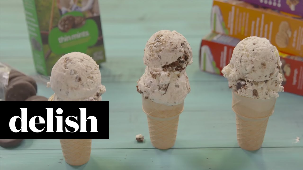 How To Make Thin Mint No-Churn Ice Cream | Delish