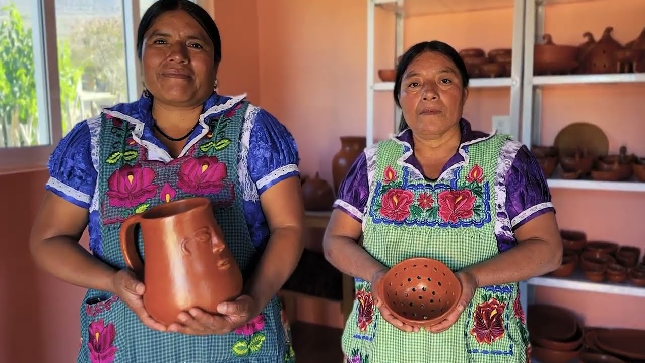 INCREIBLE las Artesanias de Barro Rojo de San Marcos Tlapazola/ Artesana Gloria Mateo Sanches.