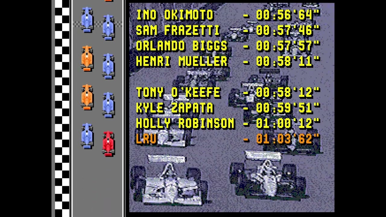 Mario Andretti Racing (Mega Drive, NTSC-U). Indy Car. USA Raceway. Time: 6:35.14. Lap: 1:02.52 #sega