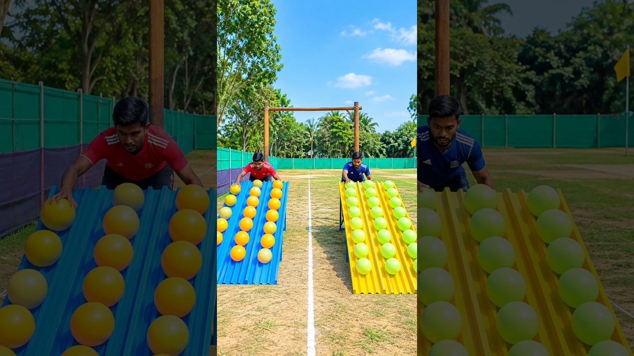 Under Pressure 😬 Balloon Chaos Breaks This Obstacle Challenge 🎈 ChallengeKings #shorts