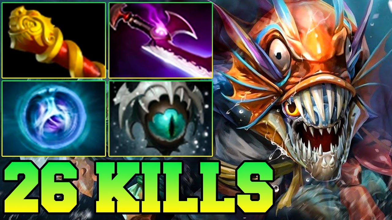 26 Kills Slark Perfect Carry Dota 2! Slark Dota 2 Safe Lane Gameplay Build Guide 7.41