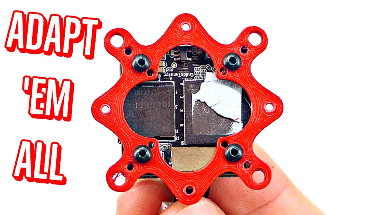 3D Printed AIO Flight Controller Board Adapter (25x25, 20x20, 30x30, 16x16mm sizes)