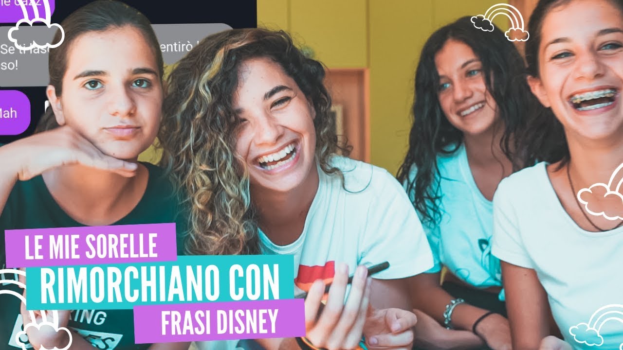 Le MIE SORELLE RIMORCHIANO RAGAZZE usando solo FRASI DISNEY (TINDER)