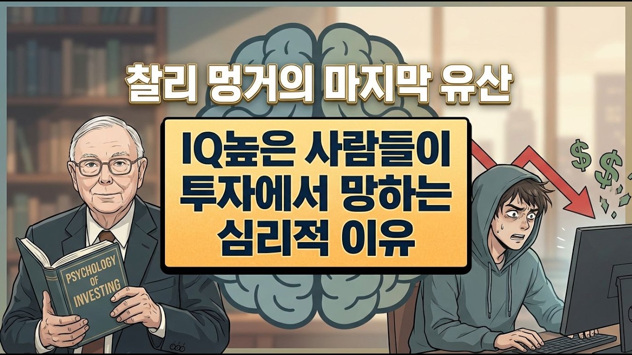 찰리 멍거의 마지막 유산: IQ높은 사람들이 투자에서 망하는 심리적 이유