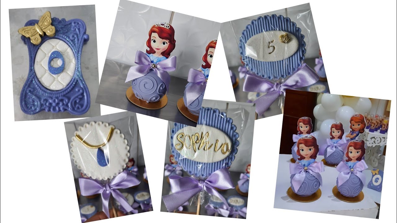 Personalizando doces PRINCESA SOFIA com pasta de leite