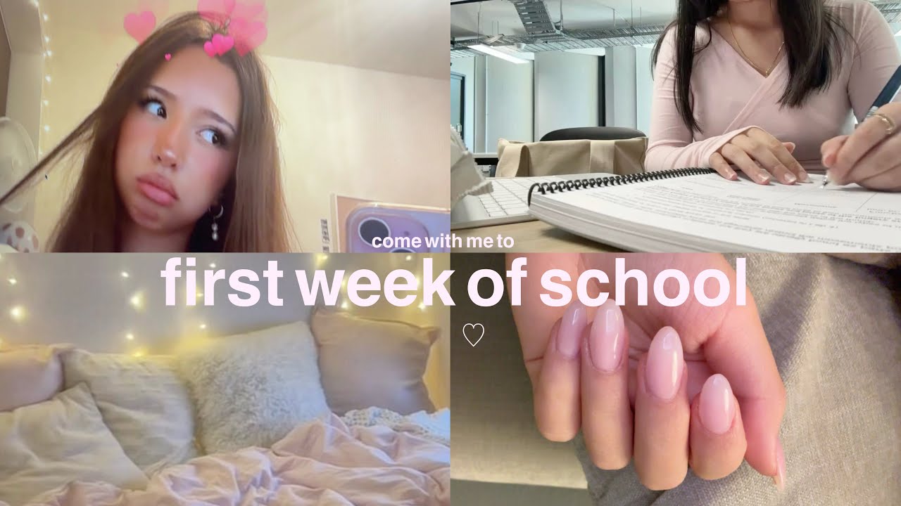 Моя первая неделя в школе ౨ৎ📓 | школьные образы, новый маникюр + учёба