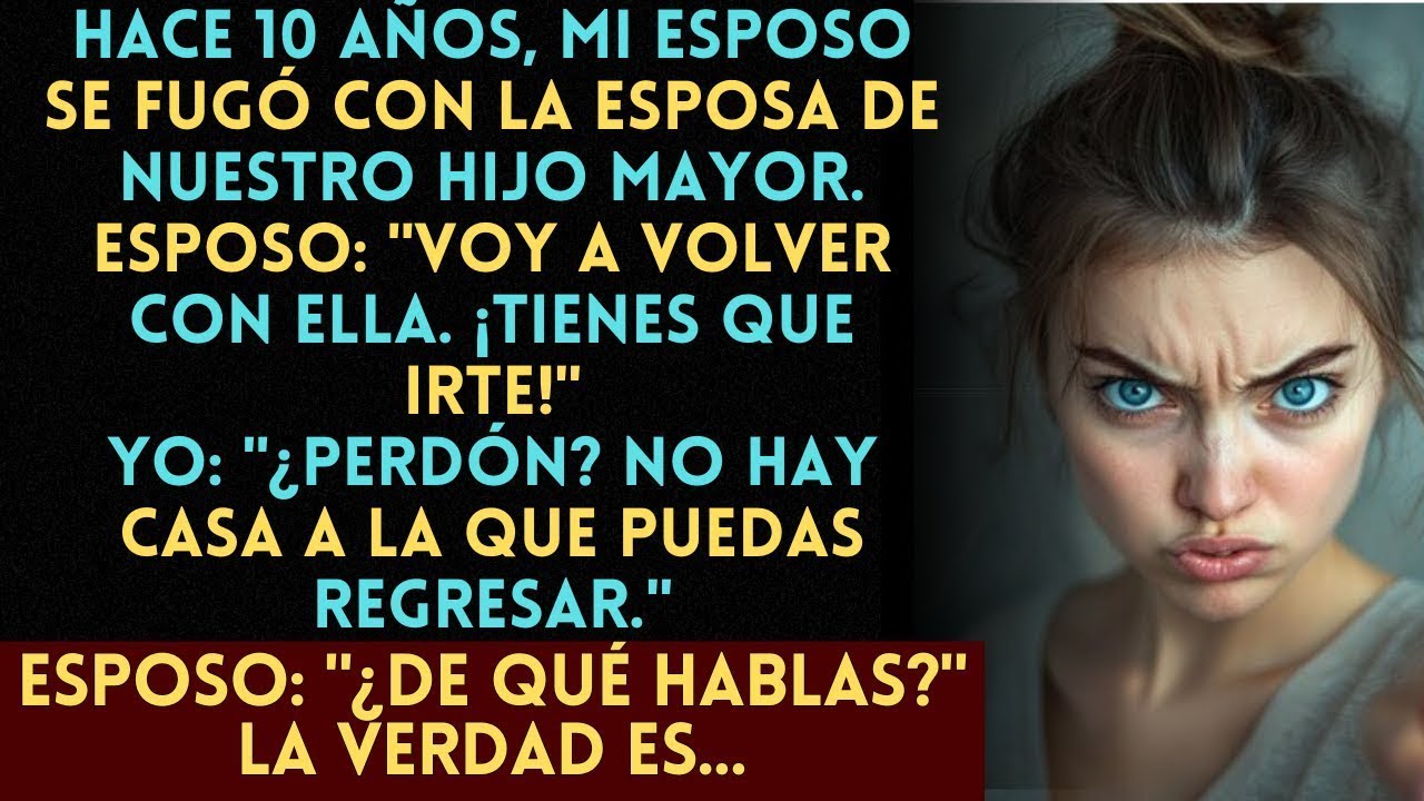 Esposo que huyó con la esposa de su hijo exige a su esposa irse; ella le recuerda que no es su ca