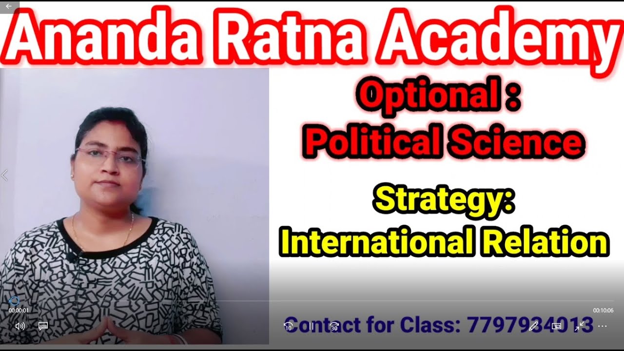 WBCS OPTIONAL //Political Science//International Relation