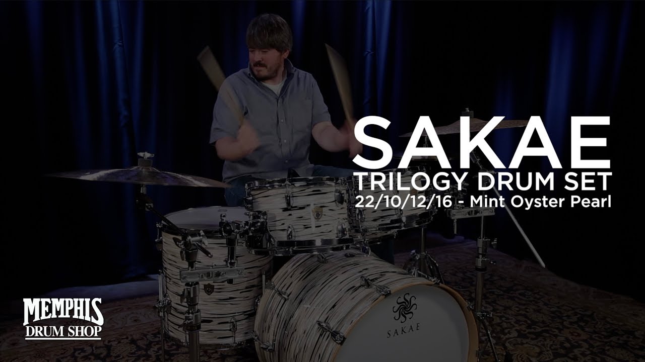 Sakae Trilogy Drum Set 22/10/12/16 - Mint Oyster Pearl