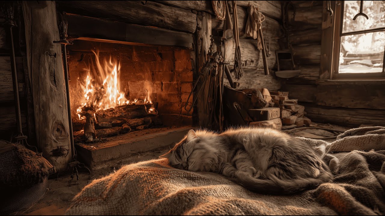 Peaceful Sleep with a Cozy Cat | Relaxing Music & Cat Purr
