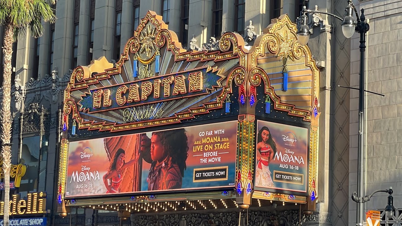 We saw Moana at El Capitan Theatre with special performance and Disney Plus IRL exhibit! August 2022