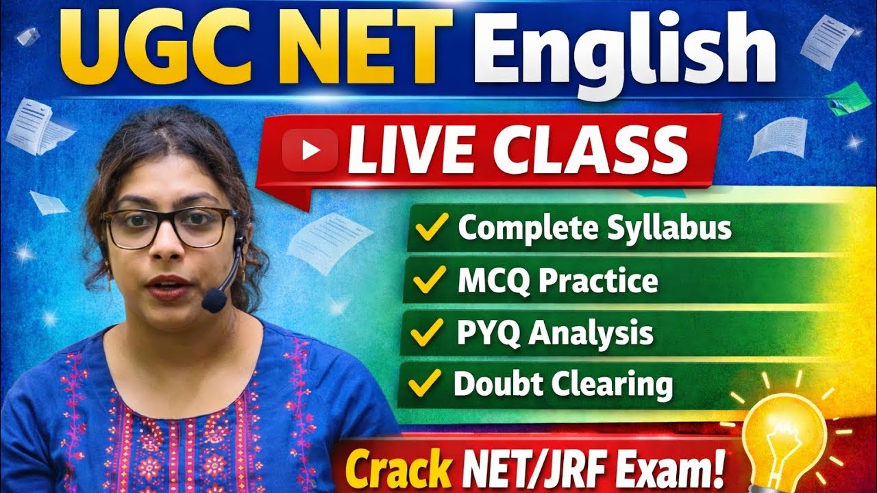 UGC NET English Preparation Live | NET JRF & SET English Class