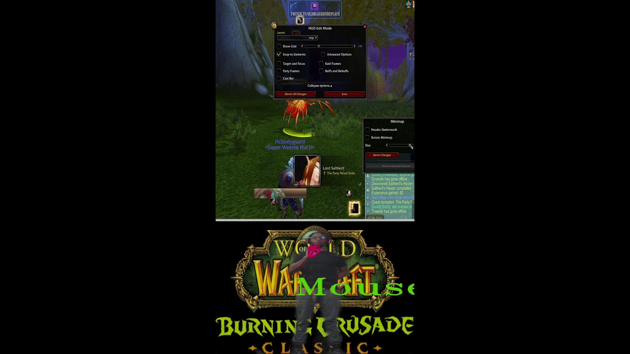 WoW TBC Classic HC Motion Capture Warrior Tank!!