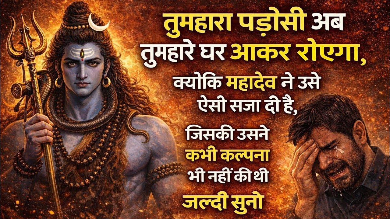तुम्हारा पड़ोसी अब तुम्हारे घर आकर रोएगा,क्योंकि महादेव ने उसे...🌺 mahadev ka sandesh 🌺