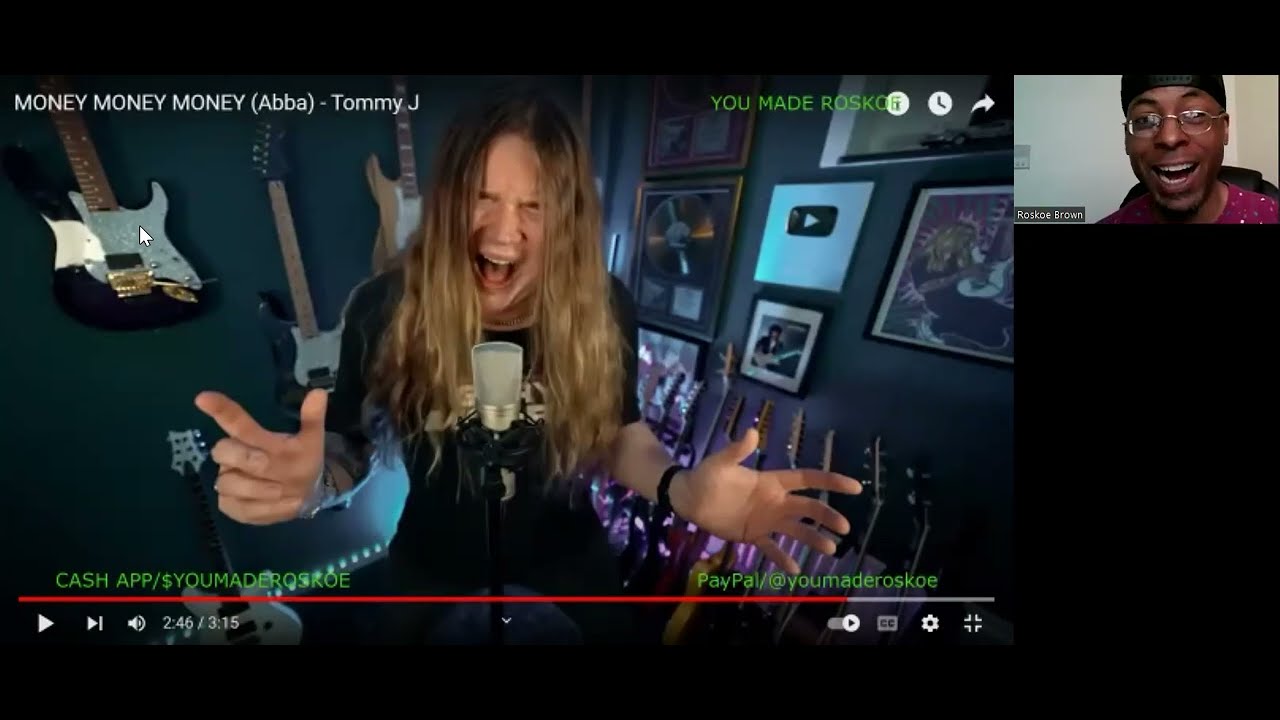 Tommy Johansson - Money Money Money (ABBA cover/Metal Version) Reaction #tommyjohansson #music