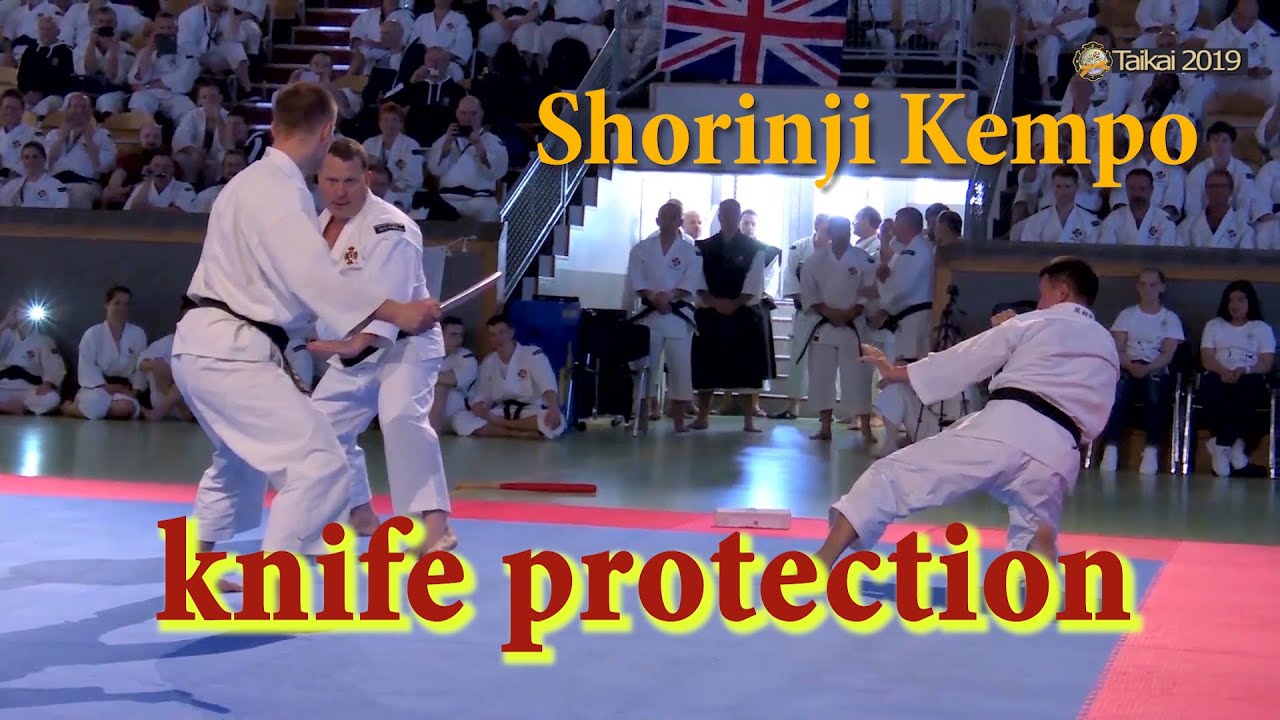 Self-defense technique against edged weapons. Shorinji Kempo. 少林寺拳法. 武道少林寺拳法
