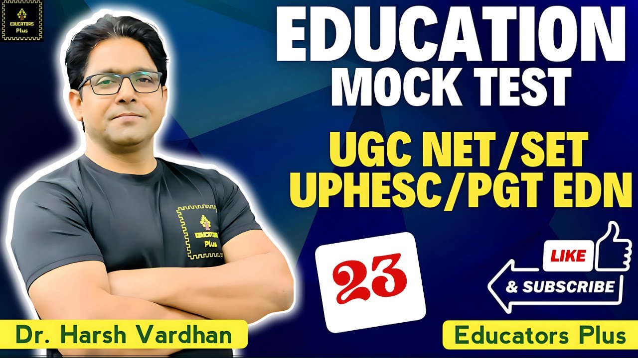 UGC NET EDUCATION, UPHESC Assistant Professor/PGT Education #educators_plus
