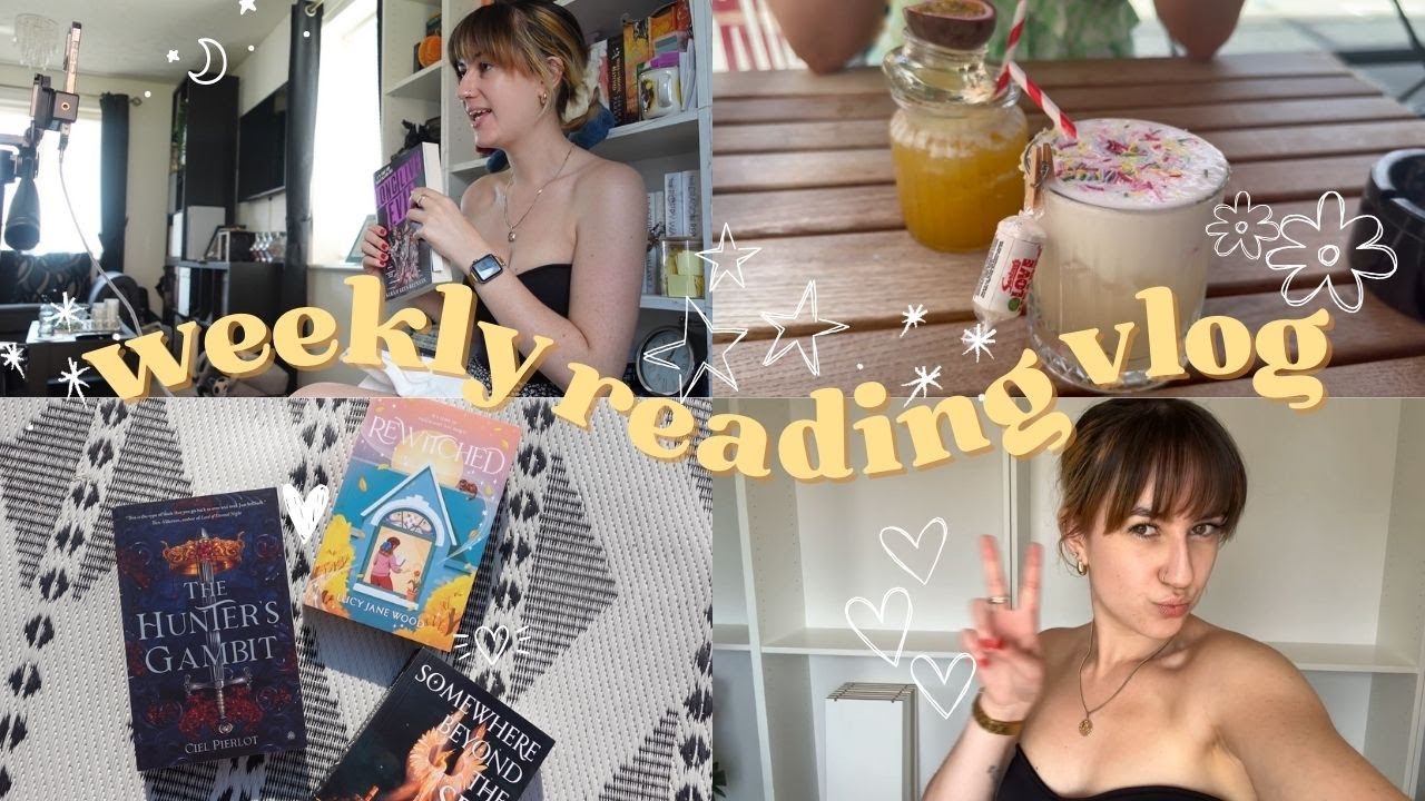 WEEKLY READING VLOG | new bookshelves, garden renovations and cocktails🍹🪴🐦‍🔥