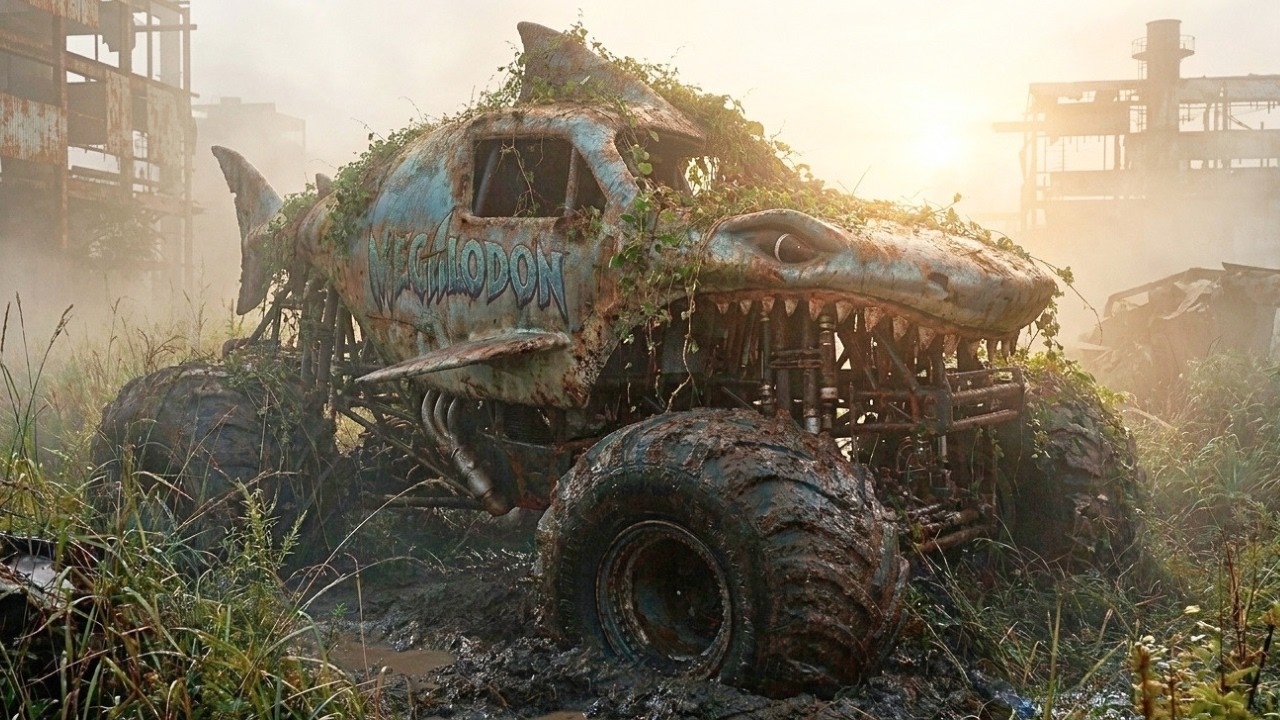 Megalodon Monster Truck Returns in Epic AI-Generated Rebuild