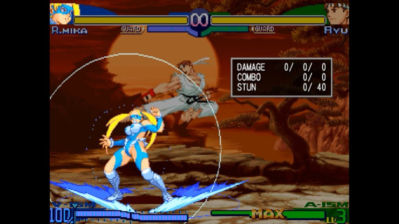 Street Fighter Alpha 3 - EZ R. Mika Combos
